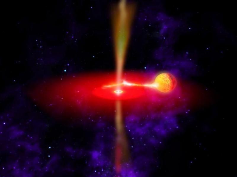 Imaginea care i-a surprins chiar şi pe specialiştii NASA: O rază iese dintr-o gaură neagră!