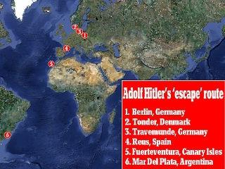 Ipoteză şoc: Adolf Hitler şi Eva Braun şi-au înscenat moartea şi au fugit în Argentina. Cei doi au divorţat ulterior, după ce au avut două fete!