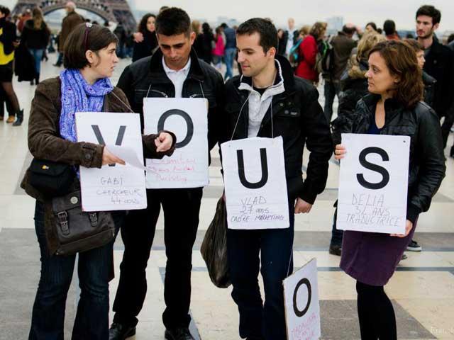 Protest al românilor din Franţa 2267198