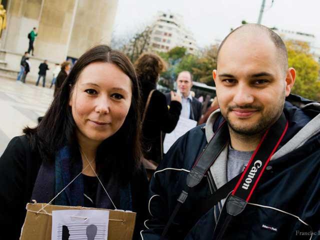 Protest al românilor din Franţa 2267206