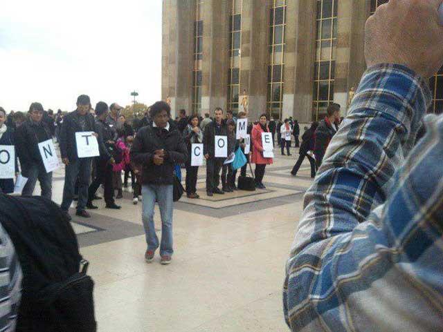 Protest al românilor din Franţa 2267209