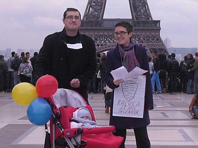 Protest al românilor din Franţa 2267214