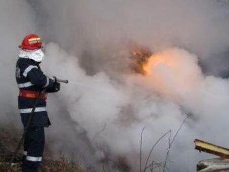 Două hale industriale şi un depozit din Bucureşti, cuprinse de flăcări