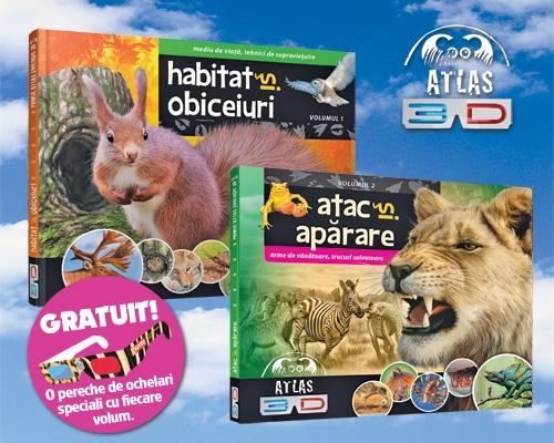 Premieră! Primul atlas zoologic 3D al copilului tău! Mâine, cu Gazeta Sporturilor!