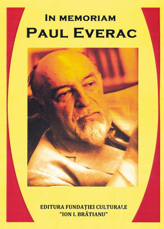Paul Everac,  omagiat
