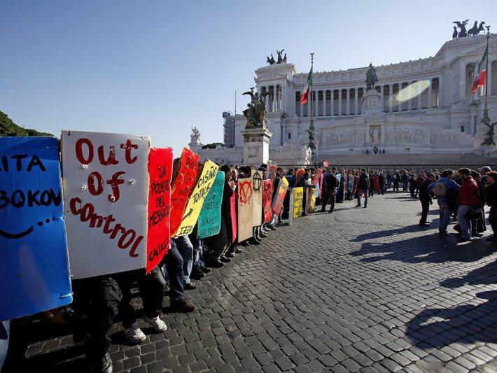 Roma, paralizată de grevă: Bugetarii protestează împotriva măsurilor de austeritate