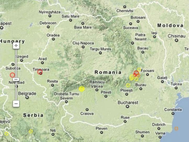 Cutremur în Serbia, la graniţa cu România. O replică de 3,1 grade pe scara Richter a avut loc în Banat