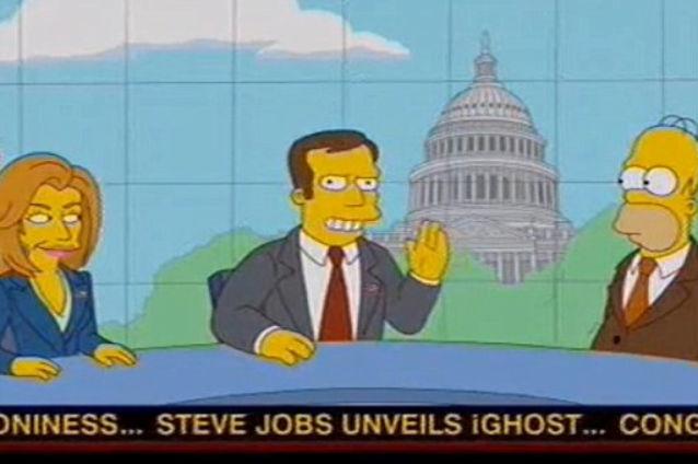 Steve Jobs, batjocorit în "The Simpsons"