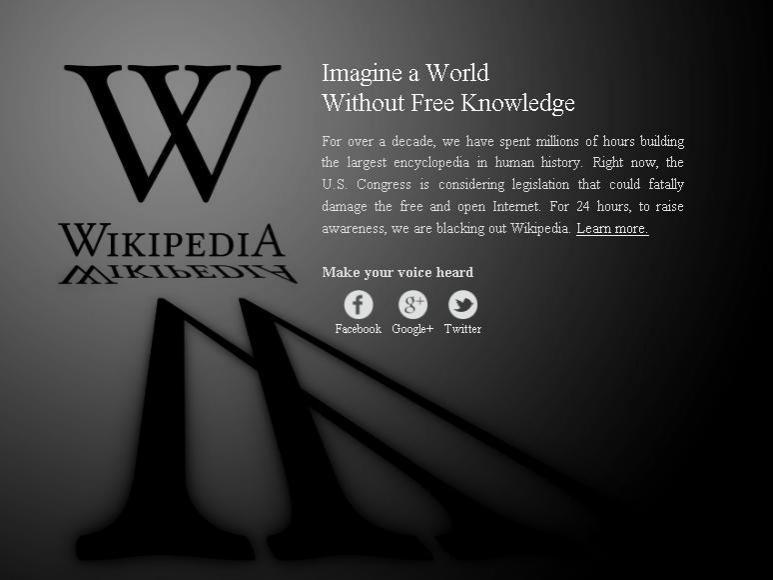 Wikipedia s-a închis, în cea mai mare „grevă” online