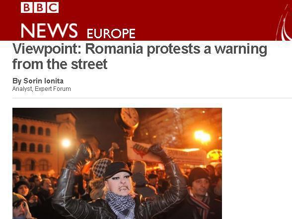 BBC: Protestele din România, un avertisment al străzii
