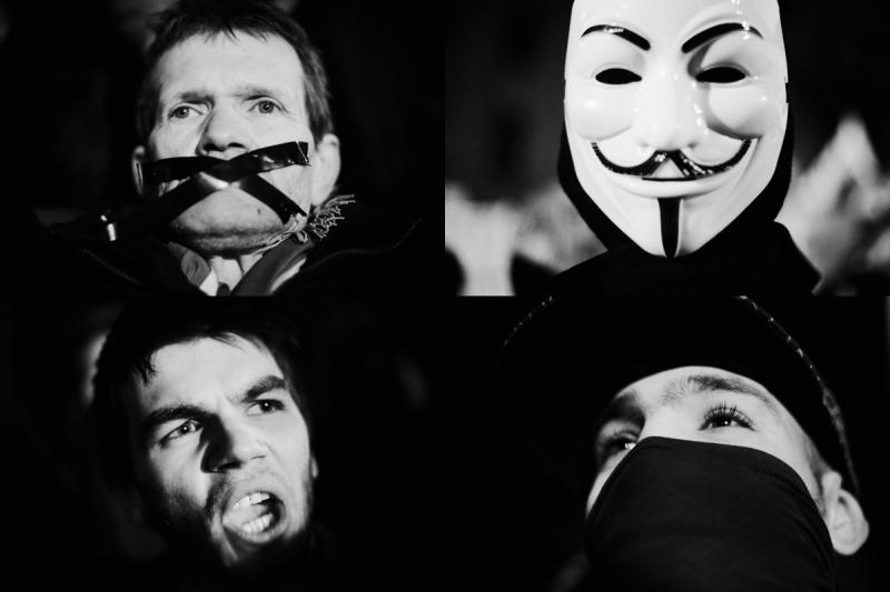 Feţele revoltei. GALERIE FOTO