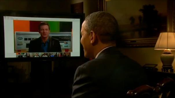 Premieră la Casa Albă: Obama interacţionează virtual cu poporul american prin intermediul Youtube şi Google+ (VIDEO)