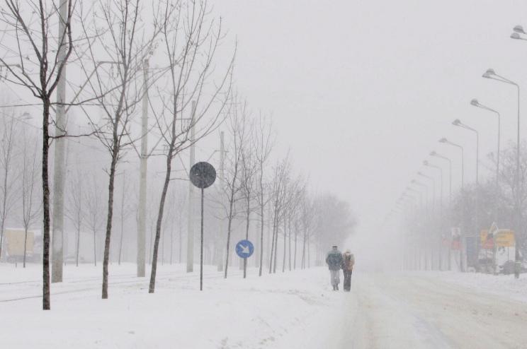 Zăpada a pus stăpânire pe România: 47 de drumuri închise, 85 de trenuri anulate, 2.667 de şcoli închise