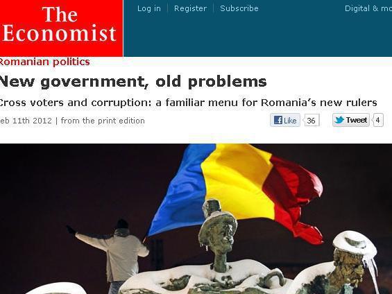 The Economist: Guvern nou, probleme vechi. Corupţia şi votul la două mâini rămân în meniul noului Guvern din România