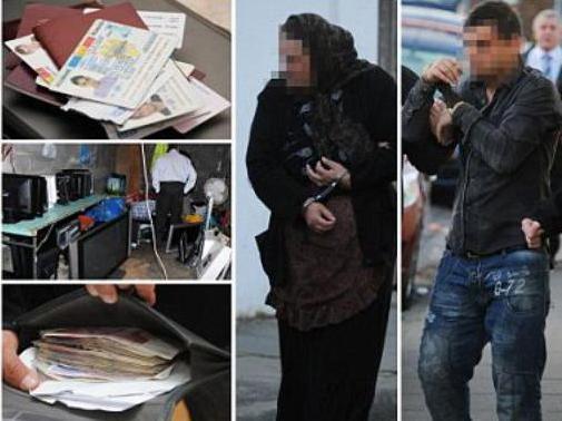 Teancuri de bani, zeci de paşapoarte, şase copii care împart acelaşi pat. Ce au găsit poliţiştii britanici în casa unor hoţi de buzunare din România