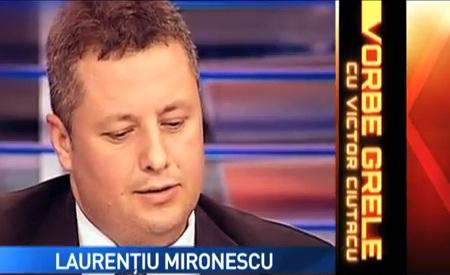 Laurenţiu Mironescu la "Vorbe Grele" cu Victor Ciutacu, vineri seara de la 22:00, la Antena3