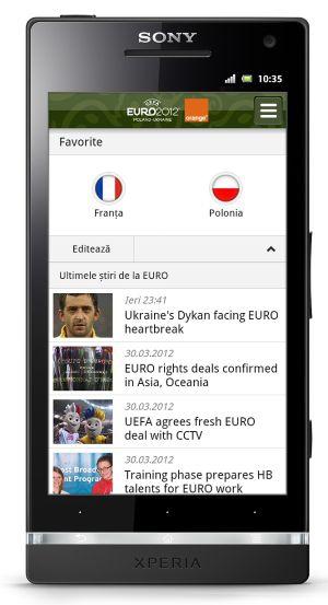 Orange lansează aplicaţia oficială pentru EURO 2012