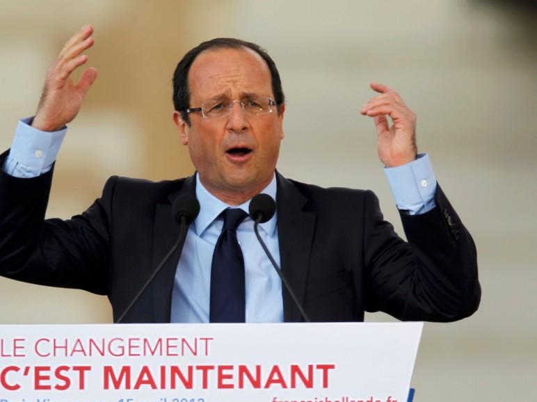 Hollande, pe primul loc în preferinţele electoratului francez