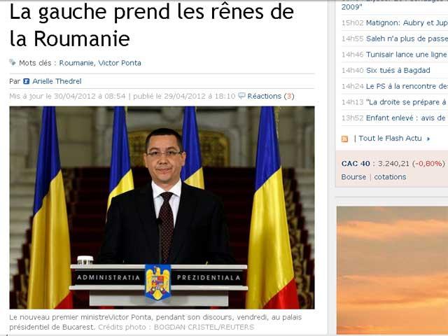 Le Figaro: Stânga preia frâiele în România