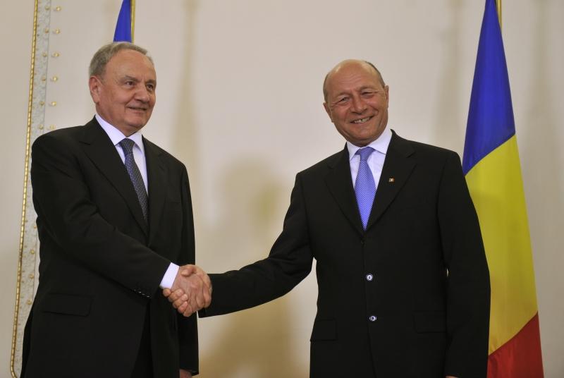 Preşedintele Republicii Moldova, primit de Băsescu la Cotroceni