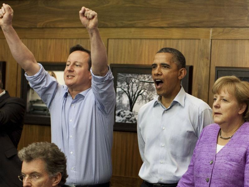 Cum au trăit Obama, Cameron şi Merkel finala UEFA Champions League