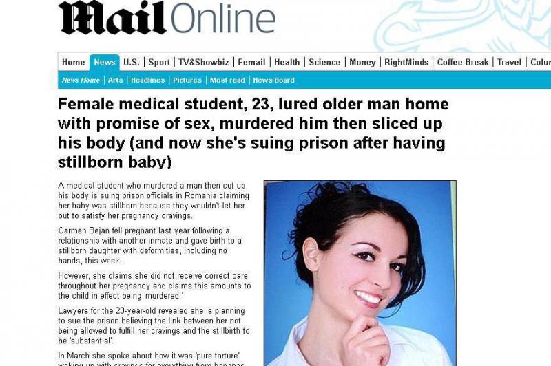 Cazul studentei criminale, în presa din Marea Britanie: "Cum e posibil ca nimeni să nu realizeze că fetiţa n-are mâini?"