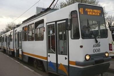 Linia tramvaiului 41, blocată în urma unui accident
