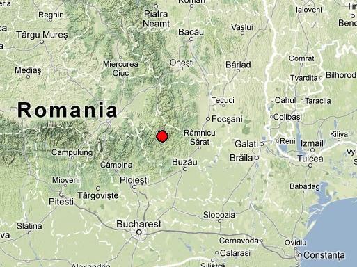 Cutremur în Vrancea. Epicentrul seismului, localizat la 122 de kilometri de Bucureşti