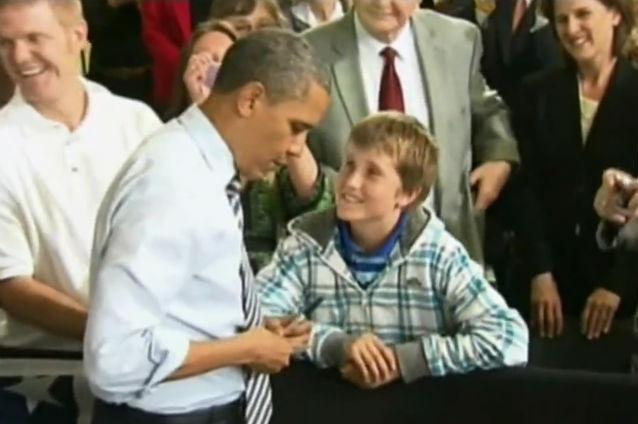 VIDEO: Un elev a chiulit de la şcoală ca să-l asculte pe Barack Obama. Cum a reacţionat preşedintele SUA