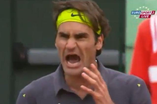 VIDEO: Roger Federer a urlat la publicul de la Roland Garros