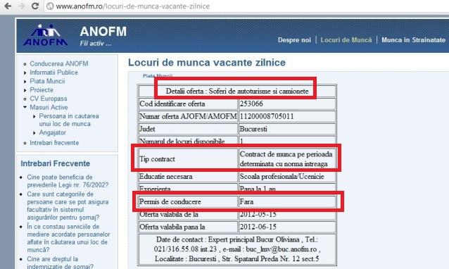 Culmea ofertei de muncă la români: Se caută şoferi FĂRĂ permis! Vezi site-ul ANOFM