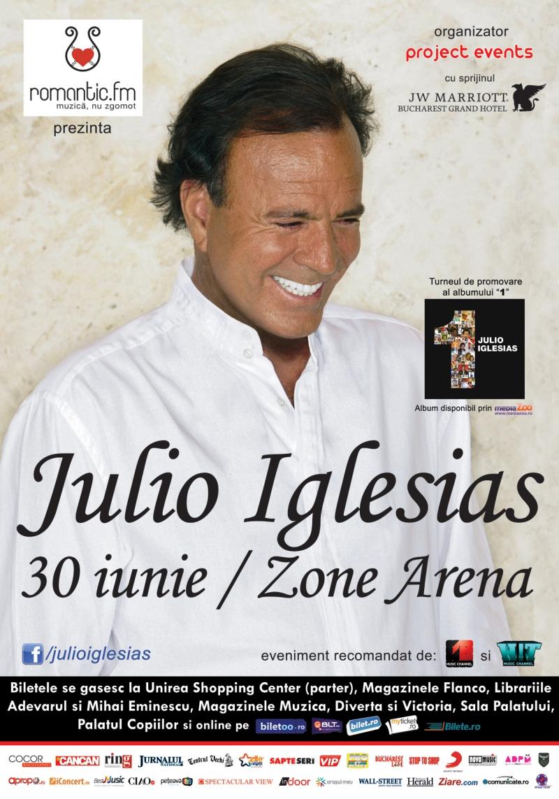 Ultimele 500 de bilete la concertul lui JULIO IGLESIAS!