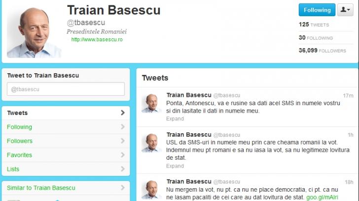 REFERENDUM 2012. Traian Băsescu îi atacă pe Ponta şi Antonescu pe Twitter. Vezi de ce