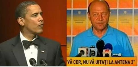 Barack Obama - lecţie dură pentru Traian Băsescu (VIDEO)