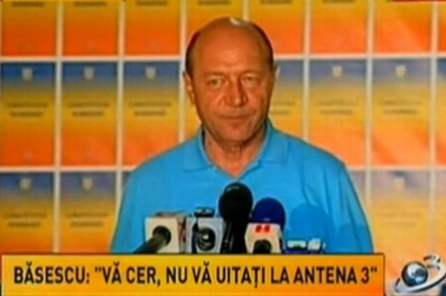 Traian Băsescu, încă o infracţiune (VIDEO)