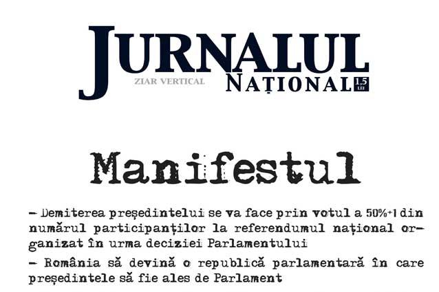 Manifestul Jurnalului Naţional
