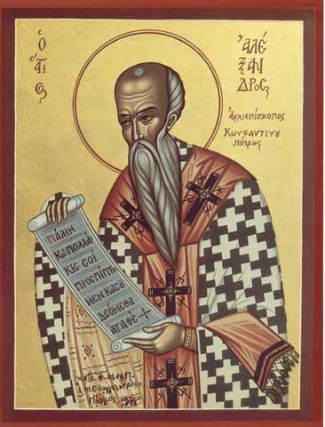 Sfântul Ierarh Alexandru, apărător al ortodoxiei în lupta cu ereticul Arie