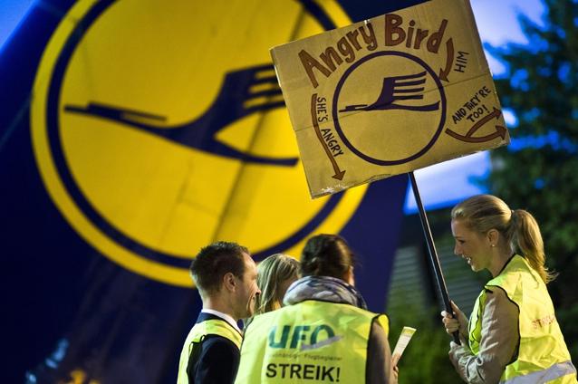 Două curse aeriene Frankfurt - Bucureşti şi retur, anulate din cauza grevei de la Lufthansa