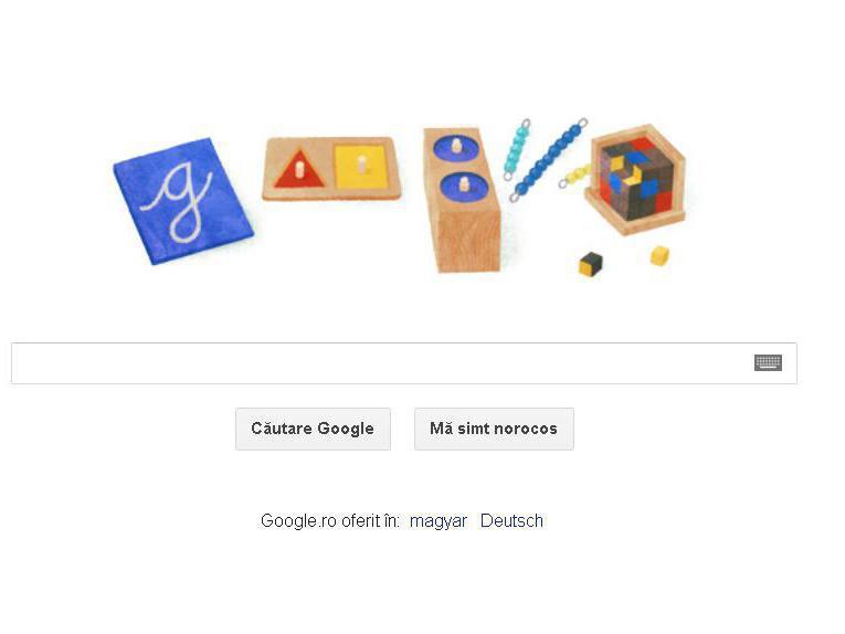 Maria Montessori, inventatoarea metodei didactice MONTESSORI, omagiată de Google printr-un logo special (VIDEO)