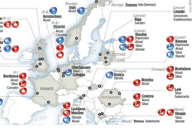 Studiu: Sănătatea a 26 de oraşe europene, printr care Bistriţa, Craiova şi Iaşi