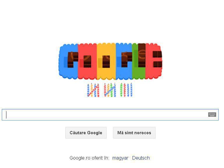 Google împlineşte 14 ani! Motorul de căutare, sărbătorit printr-un doodle special