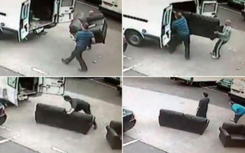 Jaf ca-n filmele cu proşti: Cum şi-a recuperat un manager canapelele, după ce hoţii le-au furat şi băgat în furgonetă