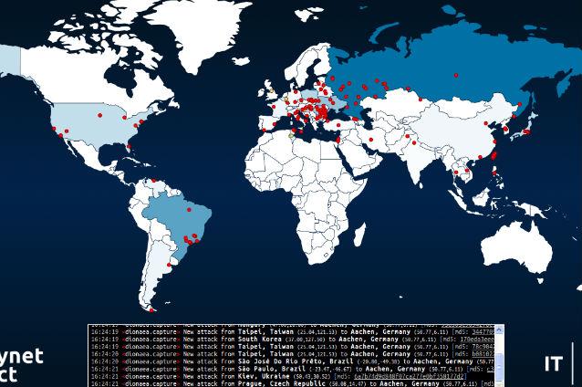 A fost realizată harta atacurilor cibernetice care au loc în fiecare secundă în lume