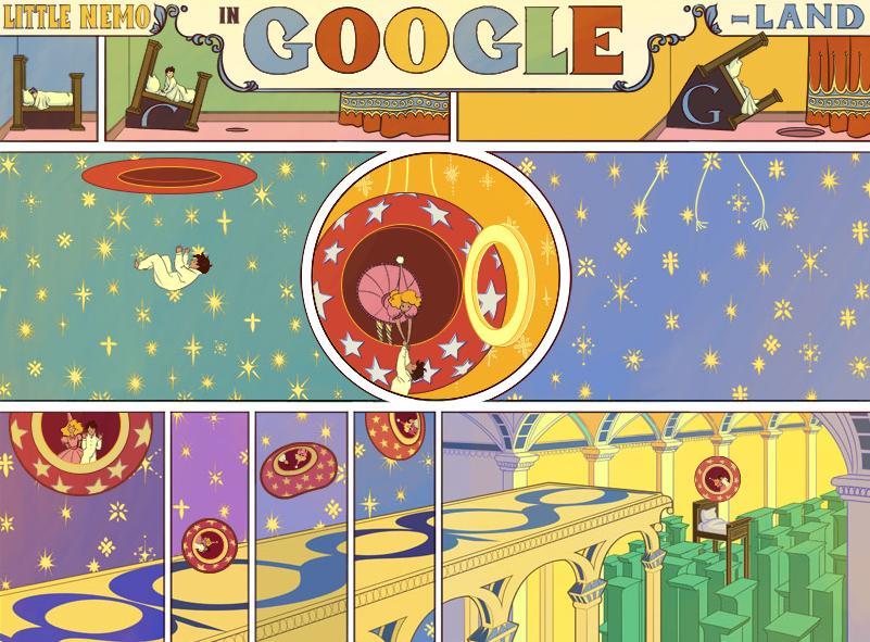 Google aniversează 107 ani de la apariţia benzii desenate &quot;Micuţul Nemo în Ţara Visurilor&quot; printr-un GOOGLE DOODLE spectaculos