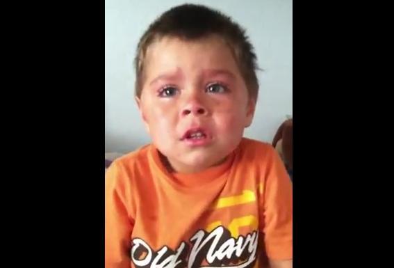 VIRAL pe Internet, cu peste UN MILION de vizualizări în două zile! Lacrimile unui puşti de 3 ani au impresionat o celebră prezentatoare TV, care l-a invitat în emisiune (VIDEO)