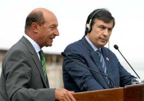 Băsescu, lui Saakaşvili: Sunteţi în opoziţie cu Guvernul, putem plânge împreună