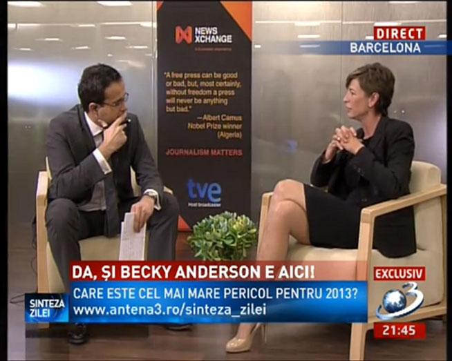 Becky Anderson, jurnalista CNN, despre criză, Obama, meserie, într-un interviu exclusiv acordat pentru Antena 3