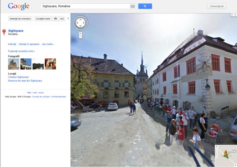 Google pune Sighișoara pe harta 3D. Plimbă-te prin Cetate cu mouse-ul!