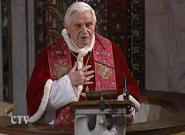 Papa Benedict al XVI-lea: Calendarul creştin este bazat pe o eroare. Iisus s-a născut mai devreme