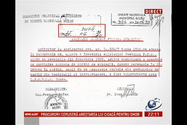 Cezar Preda a distrus arhivele PCR Buzau in 1990. Vezi dovezile 18436163
